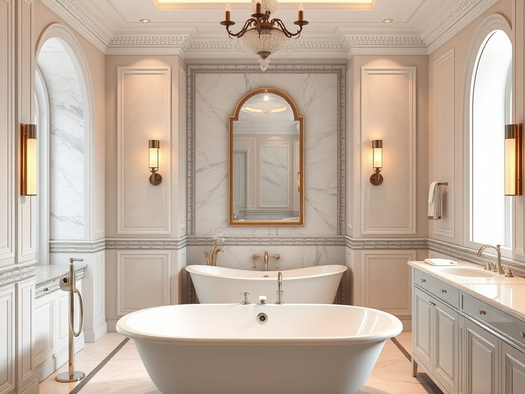 Styl modern classic w łazience: jak łączyć klasyczną elegancję z nowoczesną funkcjonalnością bez błędów aranżacyjnych