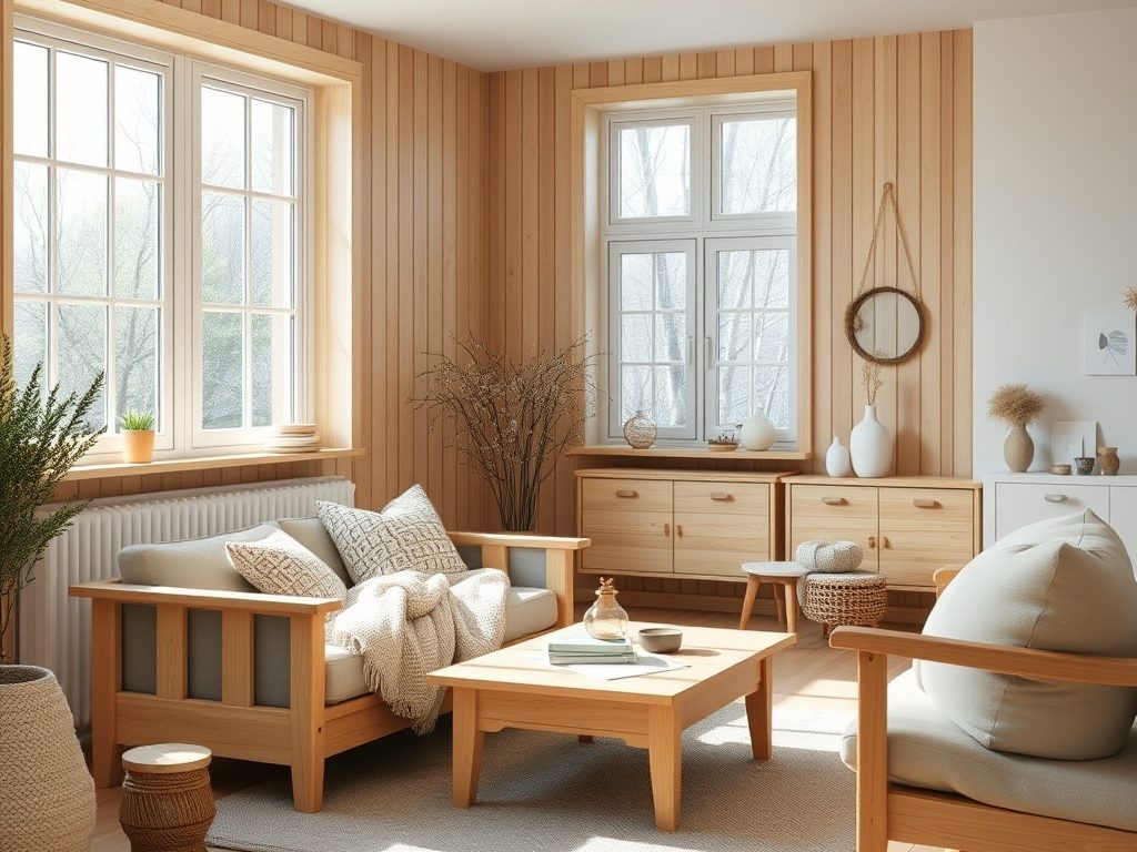 Styl skandynawski: wybór drewna i odcieni, które ocieplają i rozświetlają wnętrza