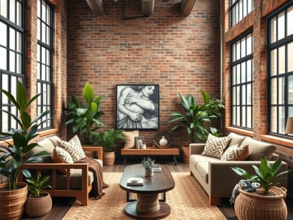 Styl loftowy w salonie: jak połączyć surowość z przytulnością i funkcjonalnością wnętrza