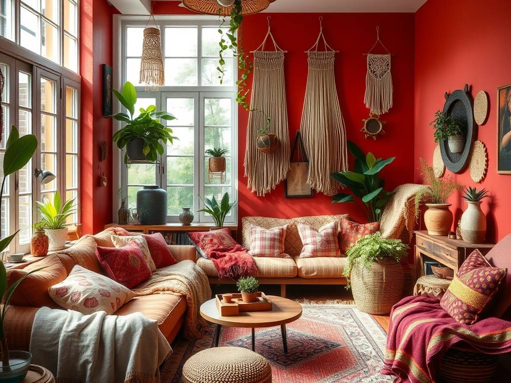 Styl boho w mieszkaniu: jak łączyć kolory, materiały i dodatki, by stworzyć przytulną przestrzeń pełną indywidualności