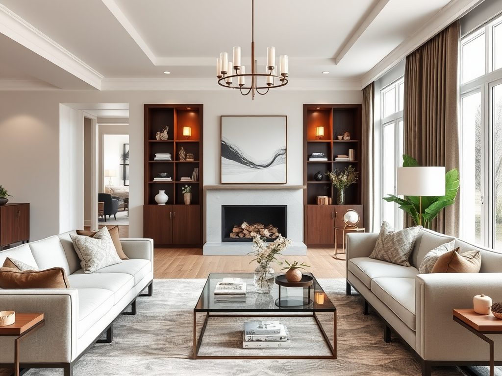 Styl modern classic w salonie: jak połączyć elegancję z funkcjonalnością bez błędów aranżacyjnych