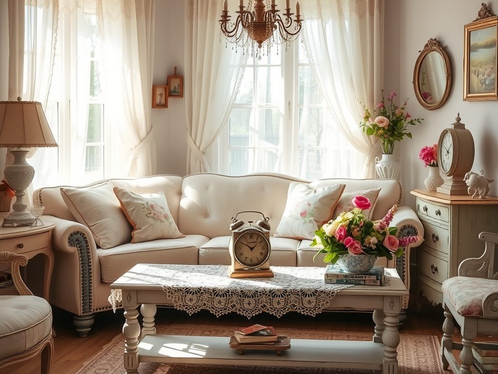 Styl shabby chic we wnętrzach: jak tworzyć przytulną przestrzeń z duszą i romantycznym urokiem