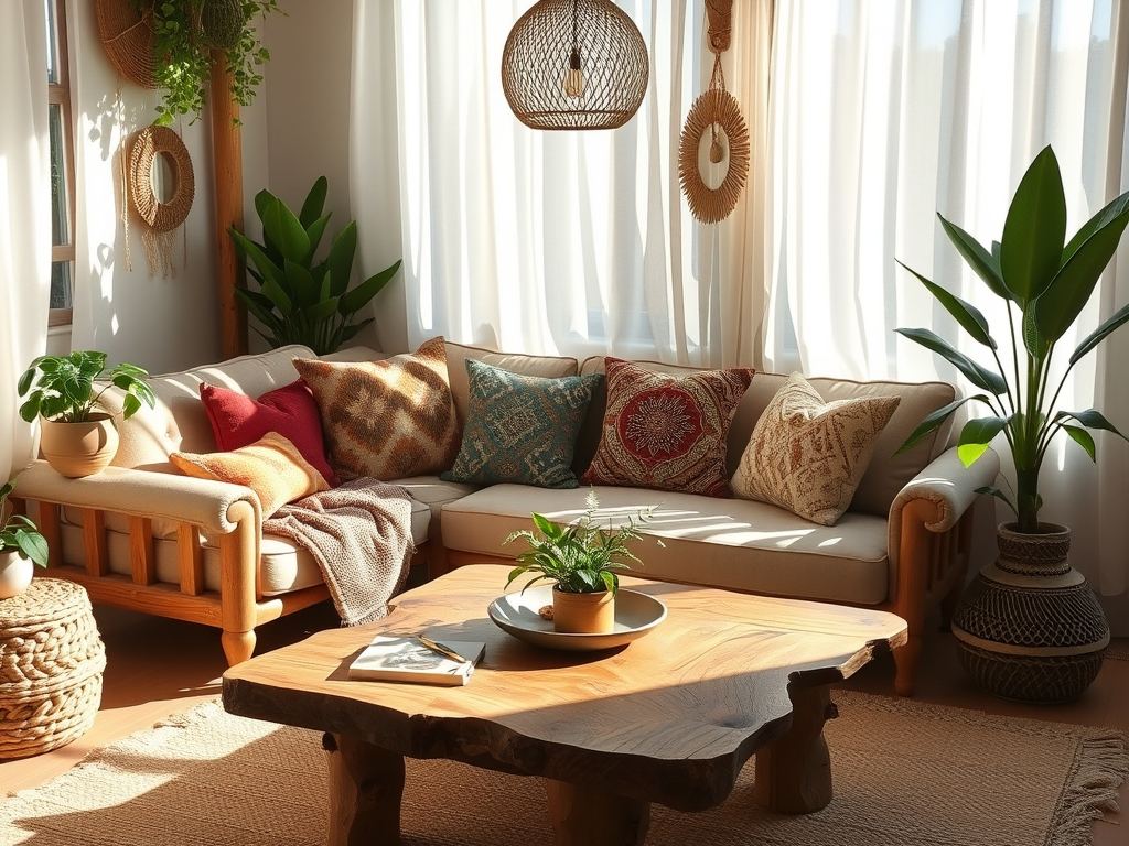 Styl boho meble: jak wybrać naturalne i autentyczne elementy do przytulnego wnętrza